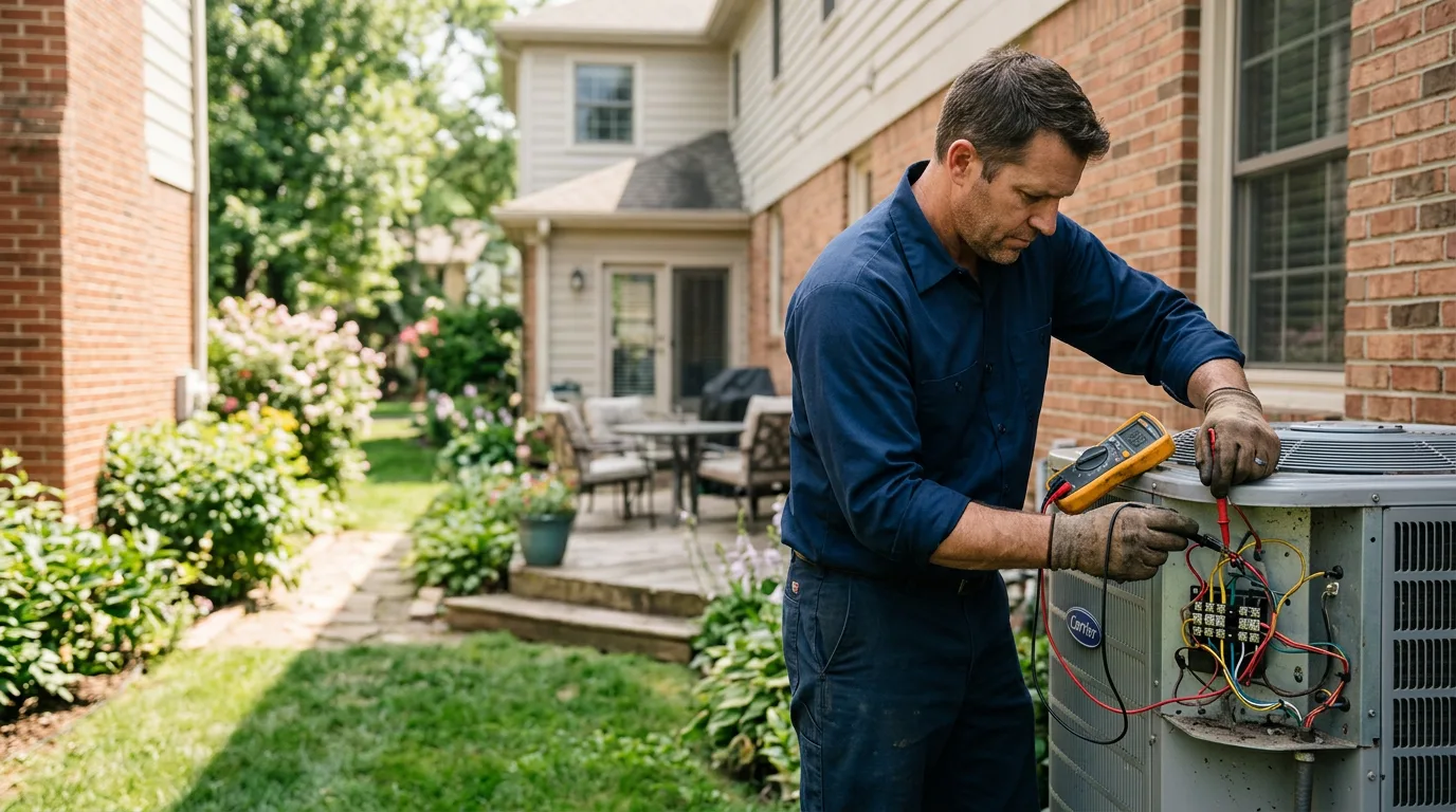 HVAC technician working near Smyrna, NC